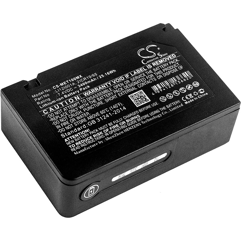 3400mAh Battery for Mindray T1 Defibrillator/Monitor - 7.4V Li-ion Replacement, Beneview T1 Compatible
