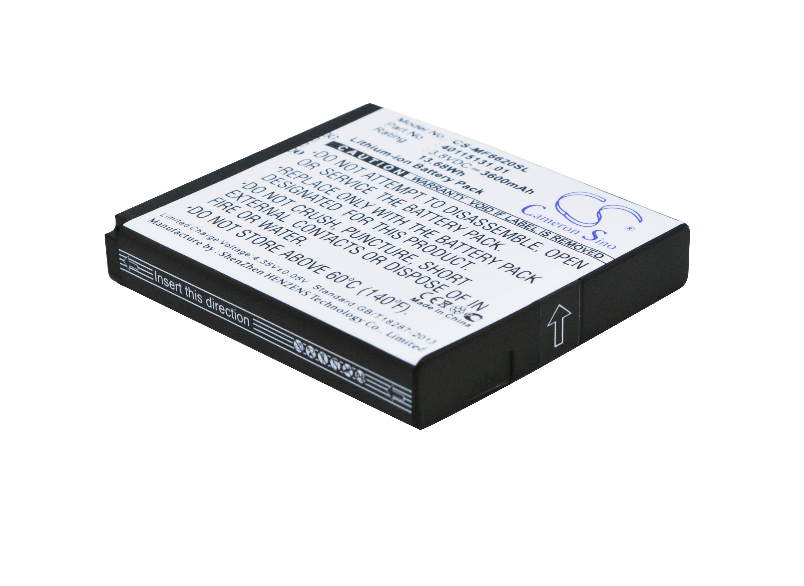 3600mAh 3.8V Li-ion Replacement Battery for Novatel MiFi 6620L & Jetpack 6630 Hotspot
