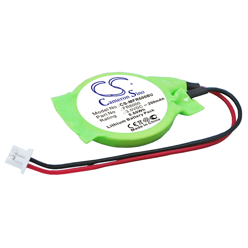 Symbol FR6000 CMOS Scanner Battery - 200mAh 3.0V Lithium Backup - 20x20x3.8mm

