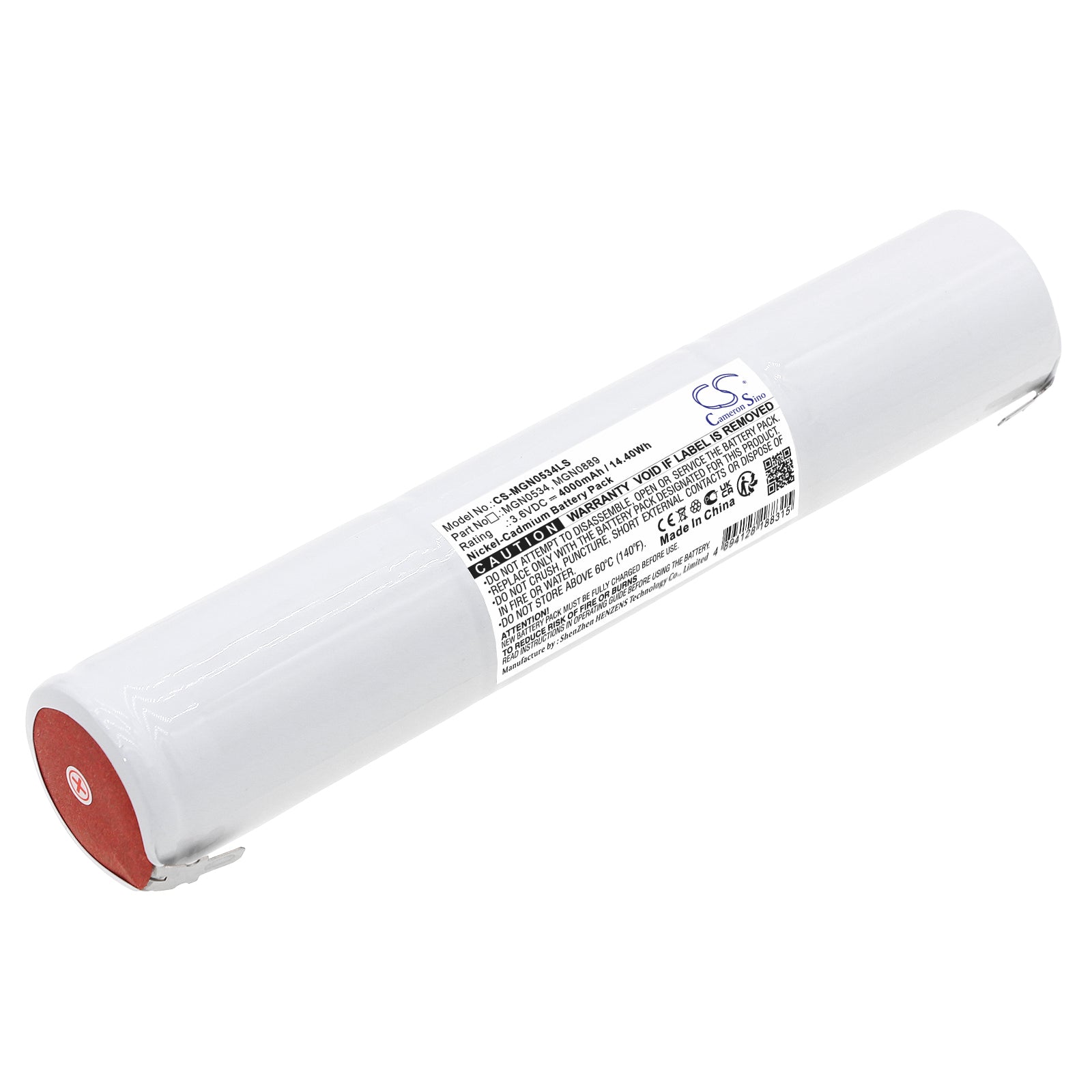 3.6V 4000mAh Ni-CD Emergency Light Battery - Schneider TD110333 OVA58985 & MGN Series Replacement
