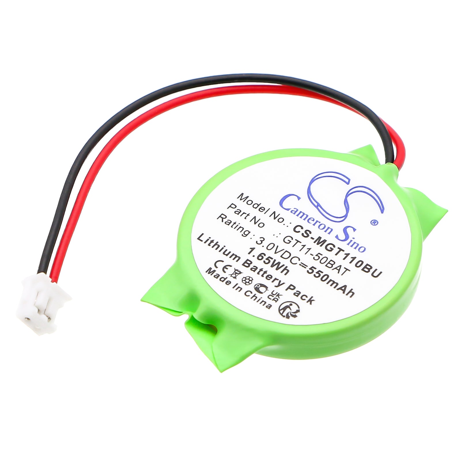 550mAh CMOS Battery for Mitsubishi GT10, GT11, GOT1000 HMI Terminals - 3.0V Lithium Replacement, FX3U-32BL PLC Backup

