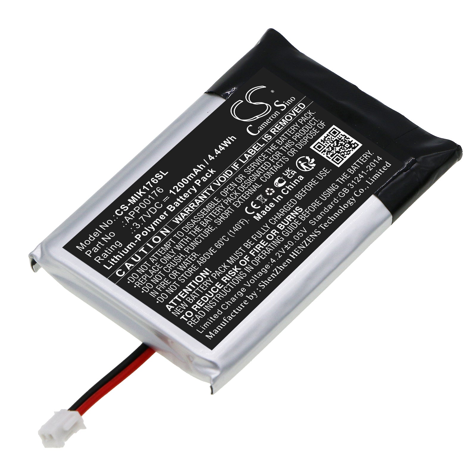 1200mAh 3.7V Li-Polymer Battery - Minn Kota iPilot Link BT & (2018) Remote Replacement - APP00176
