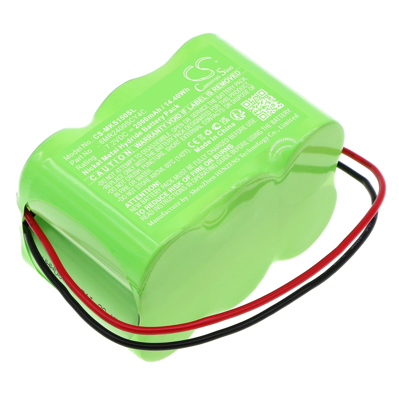 7.2V 2000mAh Ni-MH Replacement Battery for Kathrein MSK15 & Golden Power Equipment - Compact Size, Measuring Device Power
