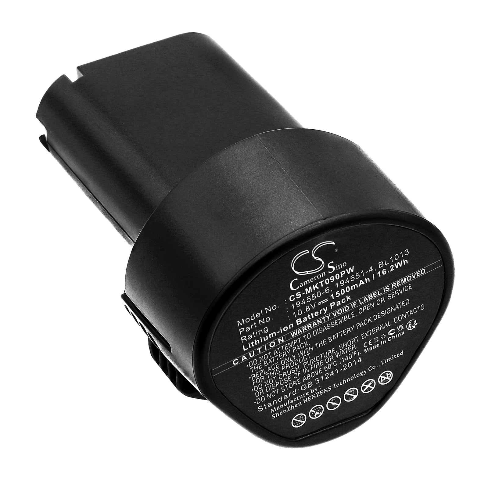 10.8V 1.5Ah Li-ion Replacement Battery for Makita CL102DZX, DF030DWE Cordless Power Tools
