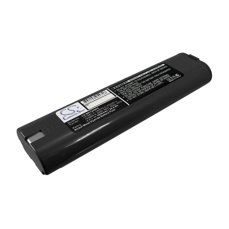 9.6V 3000mAh Ni-MH Replacement Battery for Makita Power Tools - 4093D, 6095D, 6096D, 193889-4, 9033 Series
