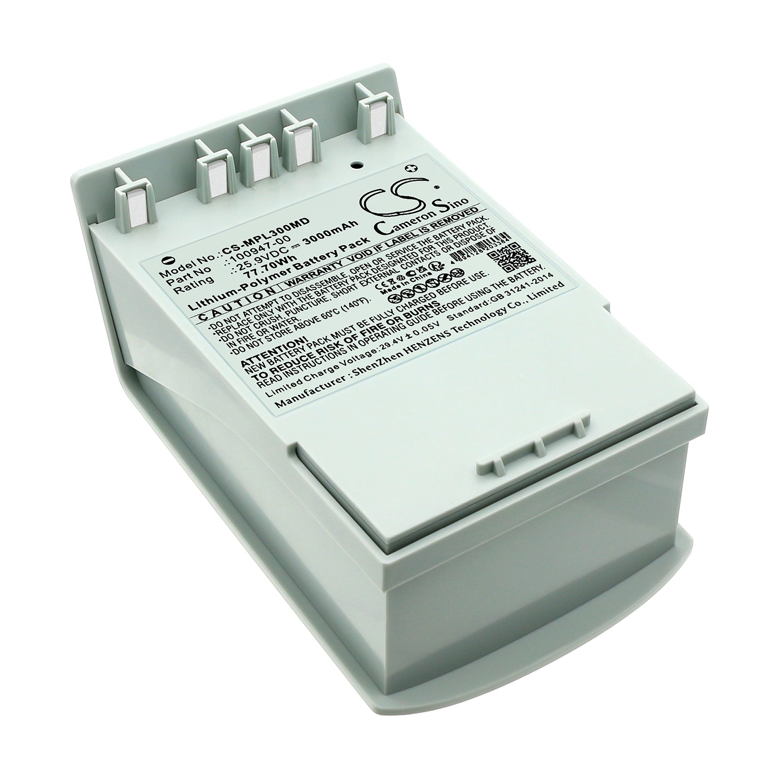 25.9V 77.7Wh Li-Polymer Replacement Battery for Medtronic LUCAS 2 & 3 CPR Device - 3000mAh

