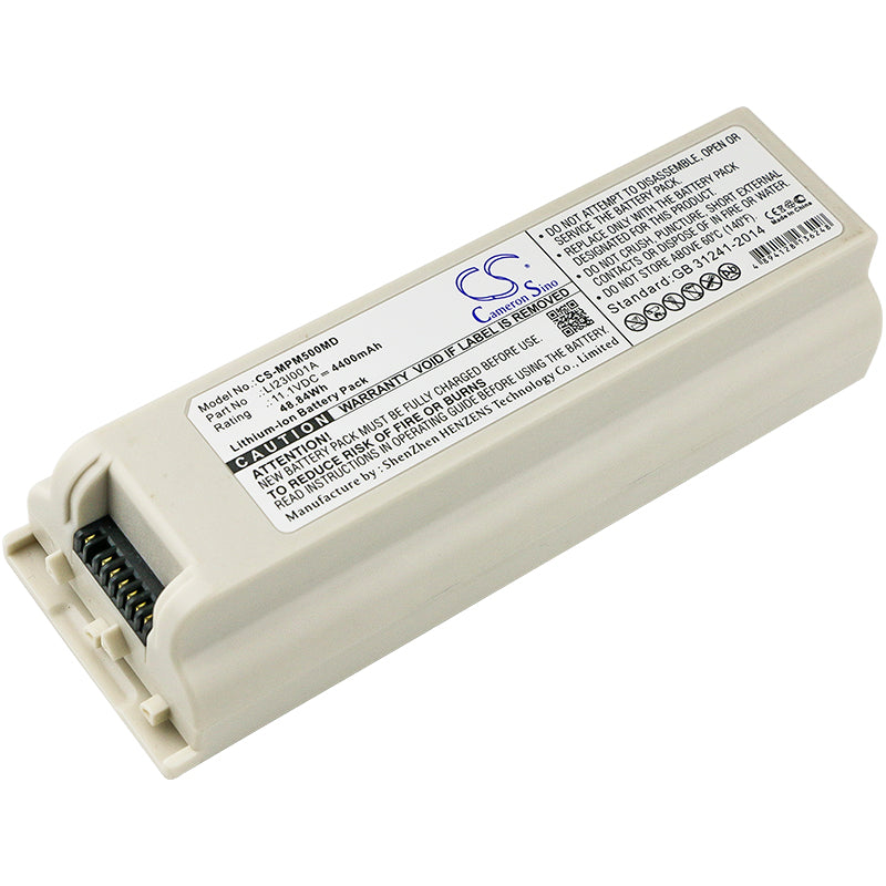 High-Capacity 4400mAh Li-ion Battery for Mindray M5/M7/M9 Ultrasound - 11.1V, 48.84Wh, Replacement Part LI23I001A
