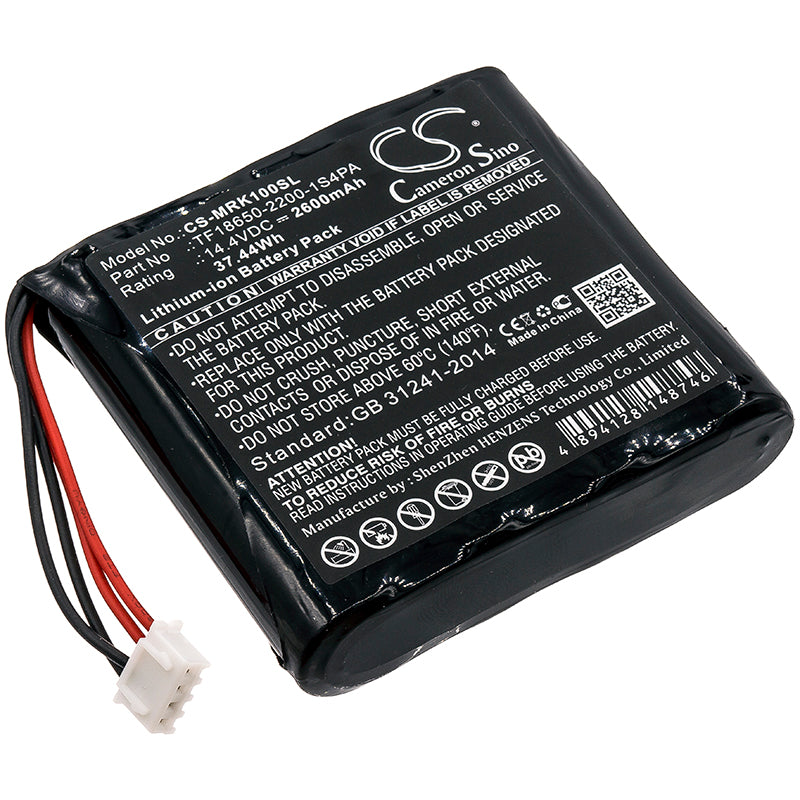2600mAh Replacement Battery for Marshall Kilburn Speaker - 14.4V 37.44Wh Power Supply TF18650-2200-1S4PA
