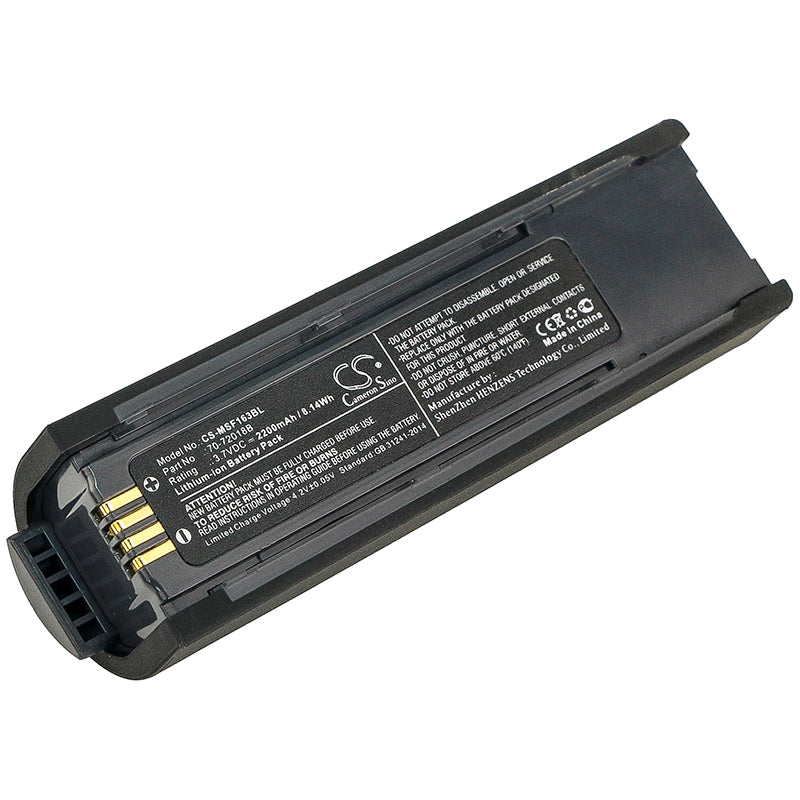 2200mAh Replacement Battery for Metrologic MS1633 FocusBT Barcode Scanner - 3.7V Li-ion Extended Life
