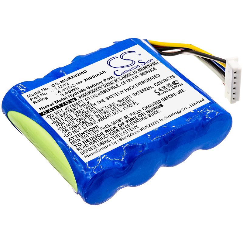 Masimo Rainbow/Radical-7 Pulse Oximeter Battery - 2000mAh, 4.8V 9.6Wh Ni-MH Replacement (Models 14282, B11588)
