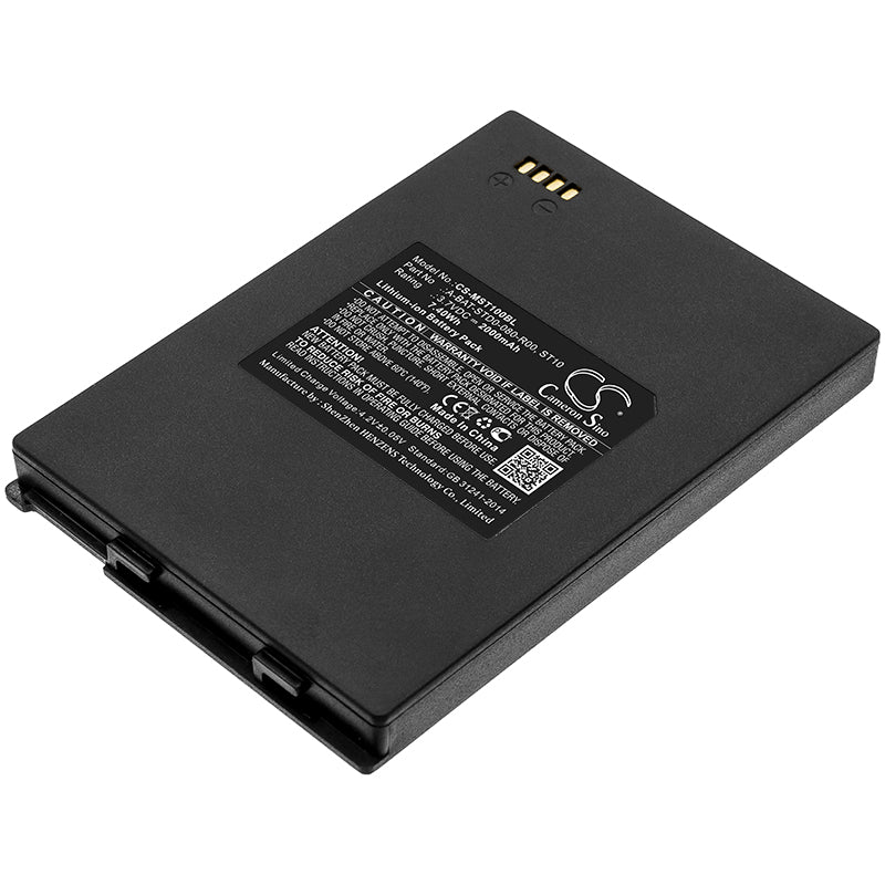 2000mAh Replacement Battery for M3 Mobile Smart & ST10 Barcode Scanners - 3.7V, 7.4Wh Li-ion
