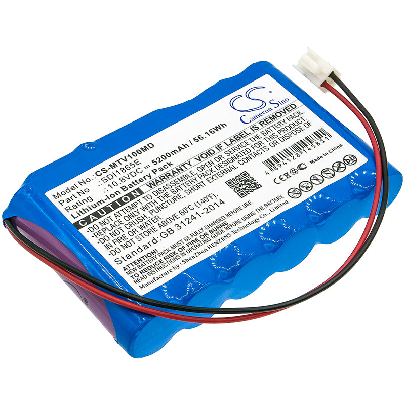 5200mAh Replacement Battery for Mekics MTV 1000 Medical Ventilator - 10.8V, 56.16Wh Li-ion, High-Performance Medical Device Power Solution
