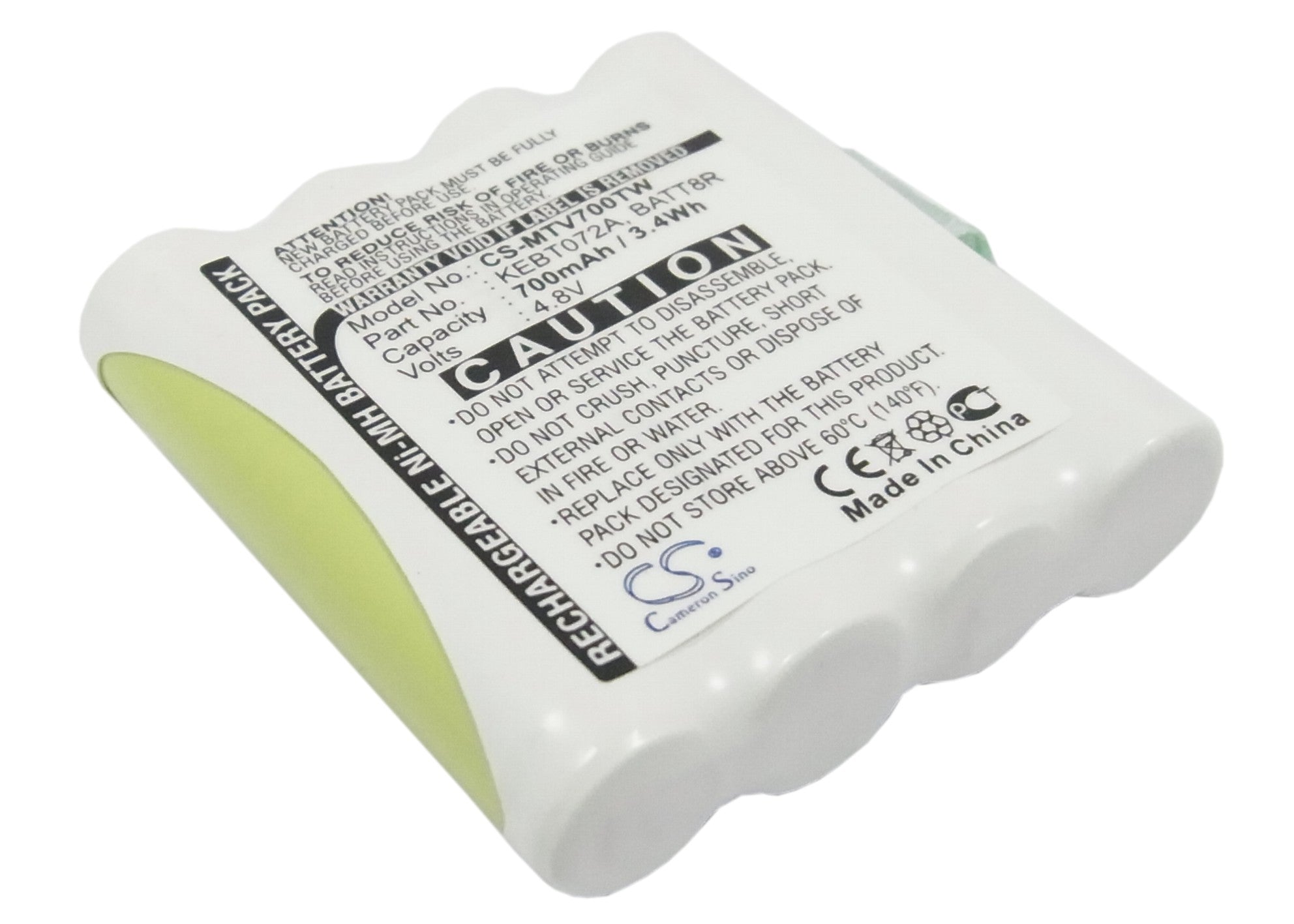 700mAh Ni-MH 4.8V Battery Replacement for Motorola TalkAbout FV700R SX700R SX710 Two-Way Radios
