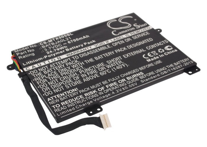 6700mAh 3.7V Li-Polymer Replacement Battery for Motorola Xoom Family Edition & MZ505 10.1" Tablet
