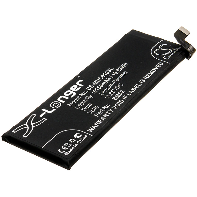 5150mAh BM52 Replacement Battery for Xiaomi Mi CC9e Pro/Note 10 Pro (M1910F4E/G/S) - Li-Polymer Cell
