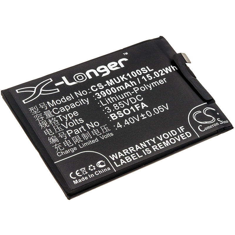 3900mAh Replacement Battery for Xiaomi Black Shark/Helo (SKR-A0/H0, BSO1FA) - 3.85V 15.02Wh Li-Polymer
