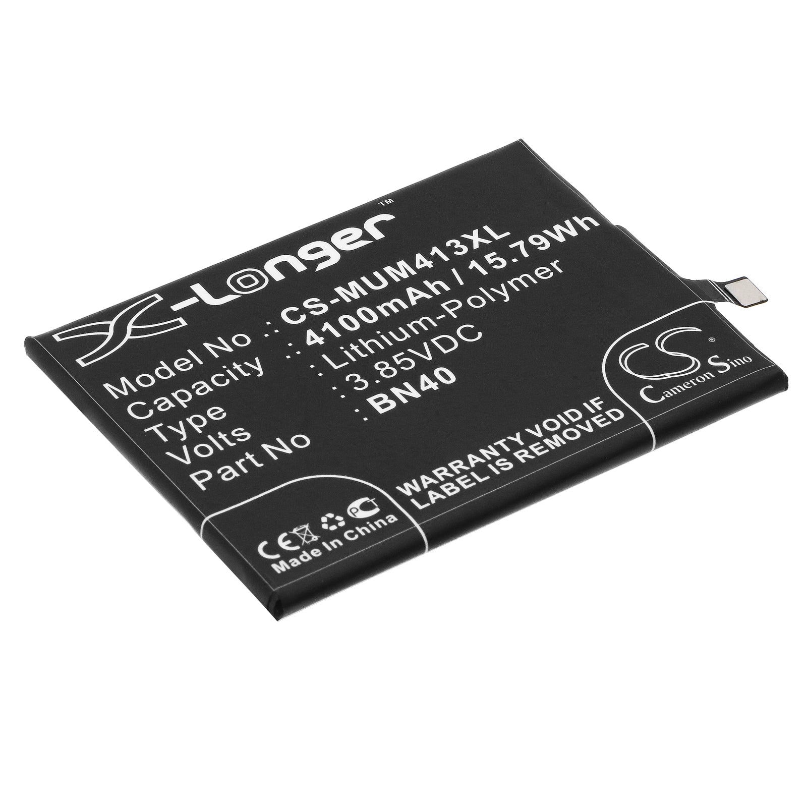 4100mAh BN40 Battery Replacement for Redmi 4X & Hongmi 4 - 3.85V Li-Polymer - Premium/Standard Editions
