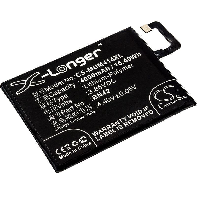 4000mAh BN42 Battery for Redmi 4 Standard - Dual SIM & TD-LTE, 3.85V Li-Polymer Replacement
