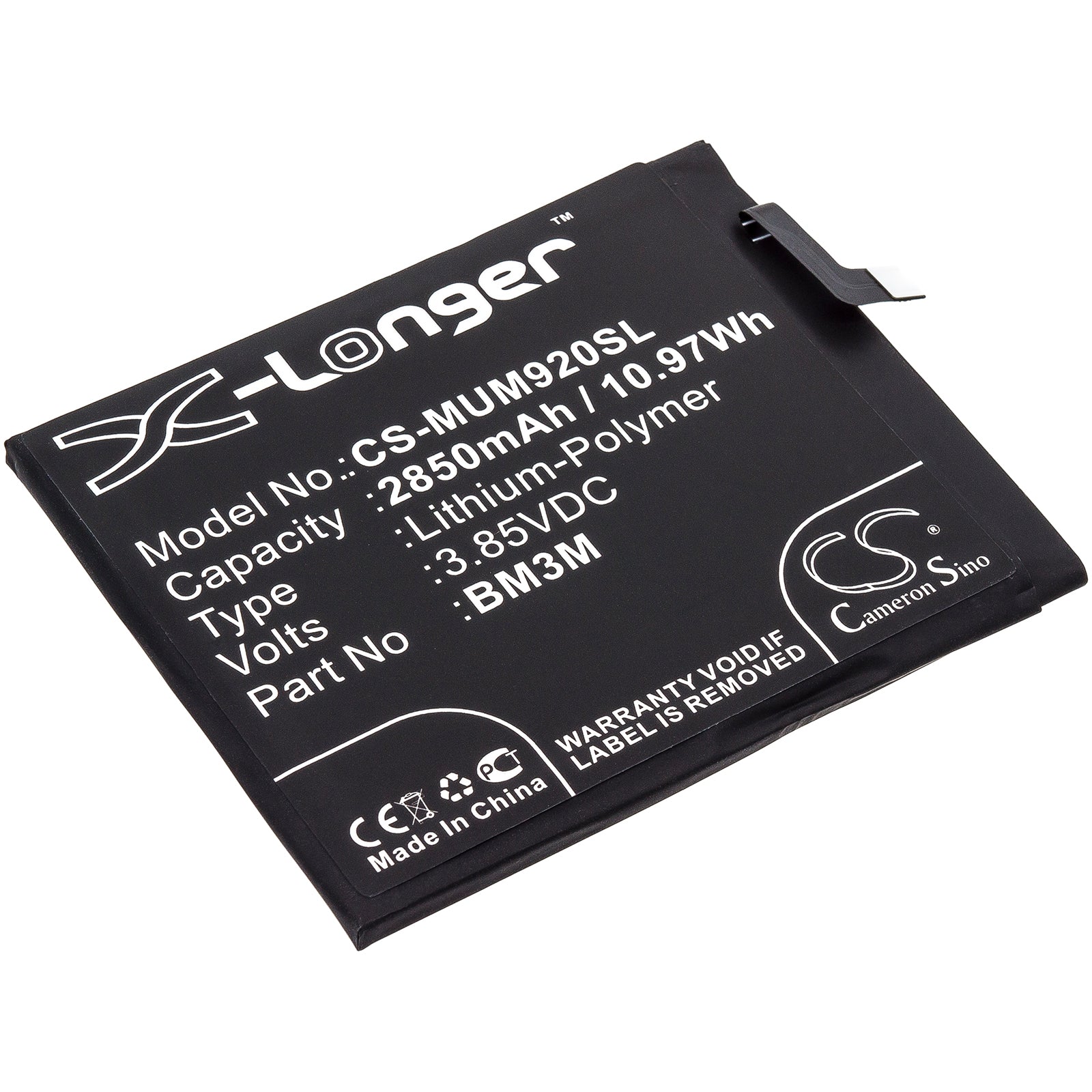 Xiaomi Mi 9SE Battery Replacement: 2850mAh, 3.85V, BM3M Li-Polymer - Power Boost for Your Smartphone
