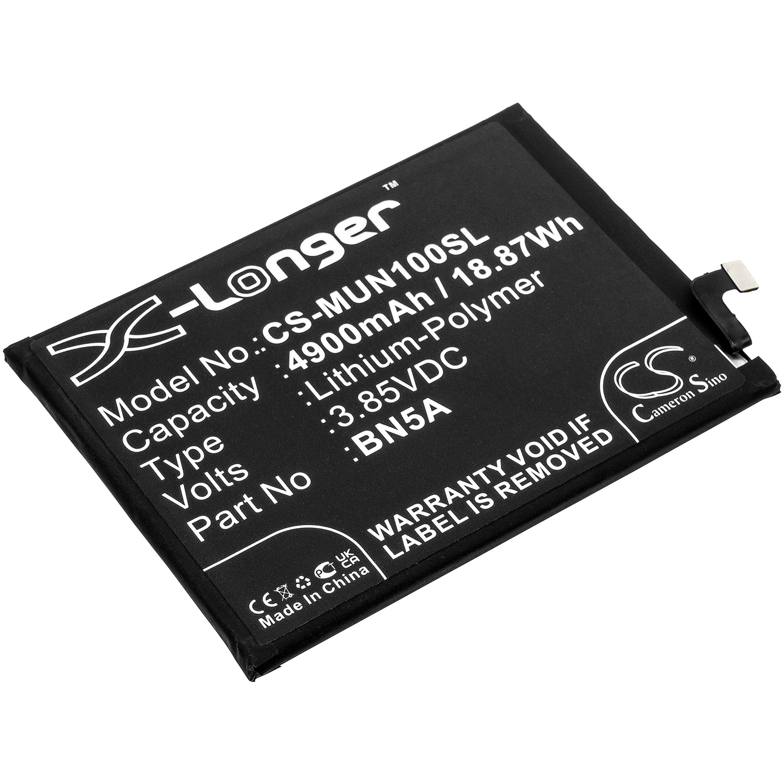 4900mAh Replacement Battery for Poco M3 Pro 5G & Redmi Note 10/11 4G/5G - BN5A, 3.85V Li-Polymer - Phone Battery Replacement
