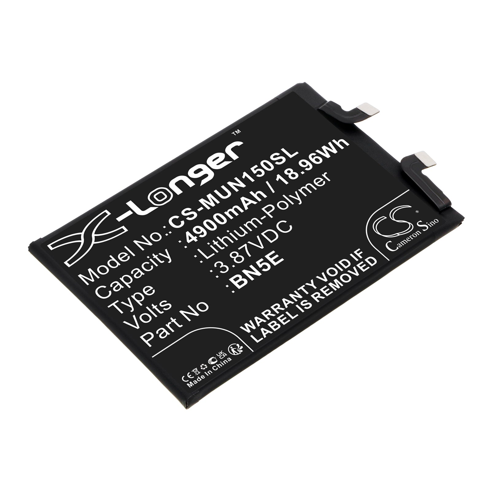 4900mAh Replacement Battery Redmi Note 11E Pro (BN5E) - 3.87V Li-Polymer - Mobile Phone Battery Replacement
