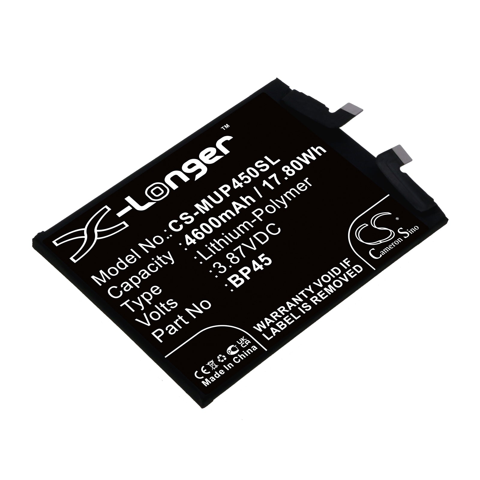 4600mAh Li-Polymer Replacement Battery for Xiaomi 12 Pro/12S Pro/Mi 12S Pro 5G (BP45) - 3.87V
