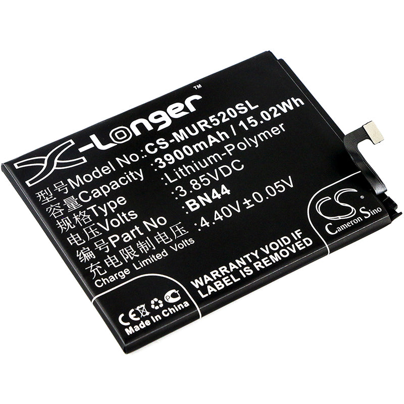 3900mAh Replacement Battery BN44 for Redmi 5 Plus, Note 5 & Mi Max - 3.85V 15.02Wh - Phone Repair, Battery Replacement
