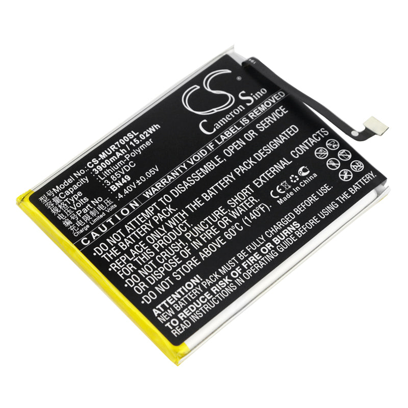 3900mAh Replacement Battery for Xiaomi Redmi 7A (BN49) - M1903C3EI, MZB7995IN, 3.85V Li-Polymer
