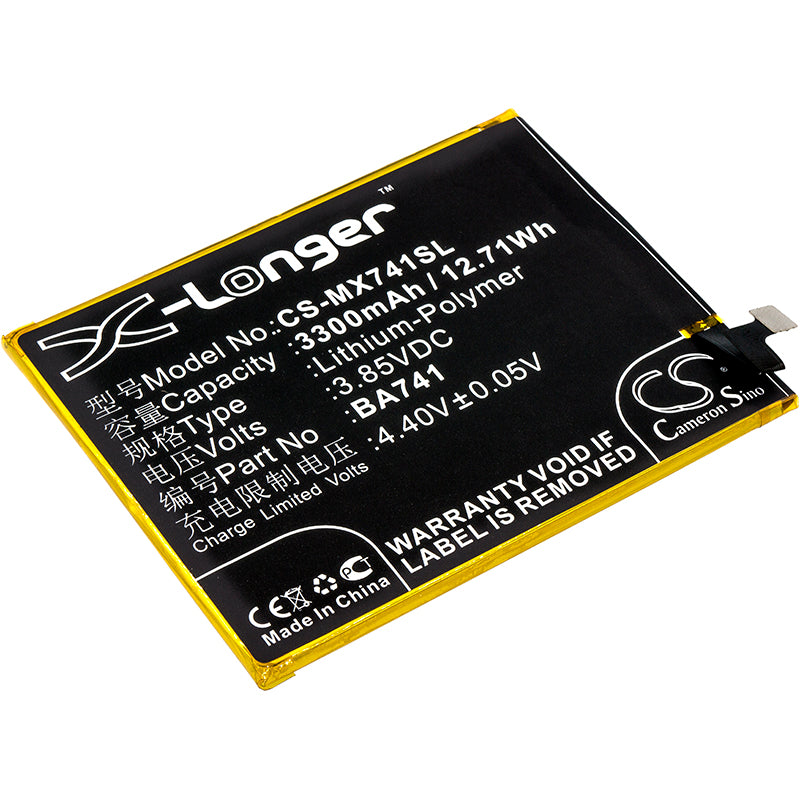 3300mAh Replacement Battery for Meilan E2, Meizu E2/M2E - 3.85V Li-Polymer Battery - Phone Repair/Replacement
