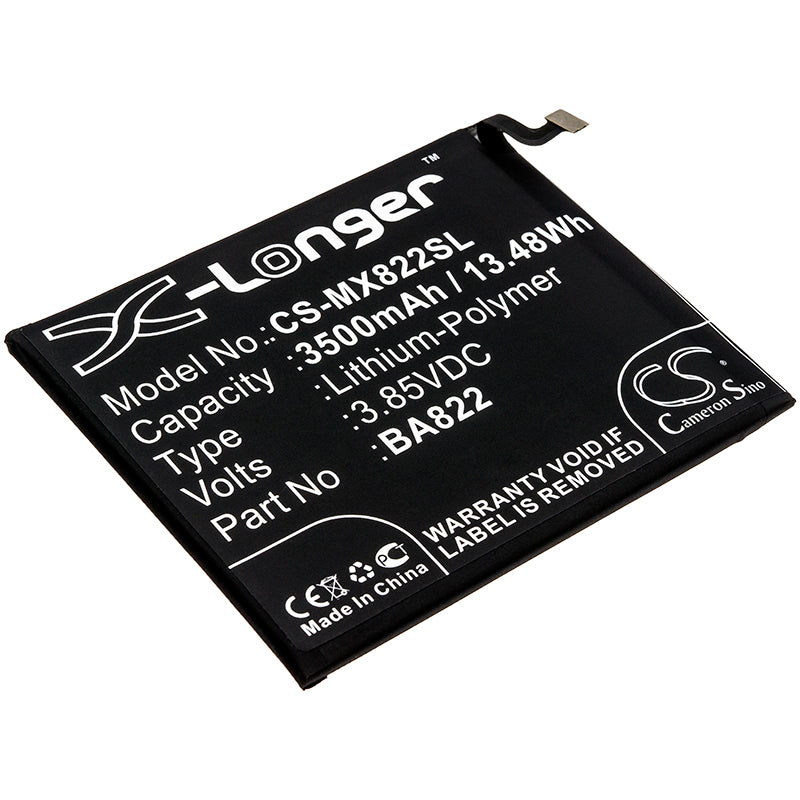 3500mAh Replacement Battery for Meizu Note 8 (M822H, M1822, M822Q) - 3.85V Li-Polymer - BA822 - Phone Repair
