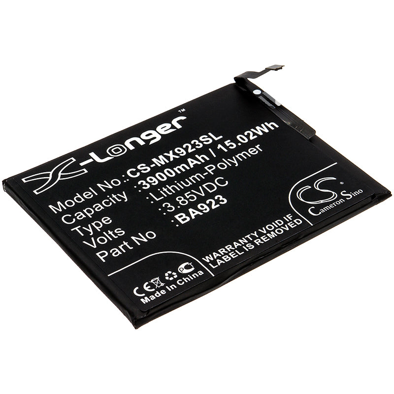 3900mAh Replacement Battery for Meizu Note 9 (M923Q, M1923) - 3.85V Li-Polymer - Phone Repair Part
