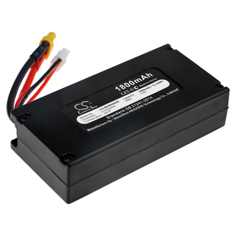 1800mAh 7.4V Li-Po Battery for MJX Bugs 6/8, B6 Race, B8 Race Drones (83.9x41x21.2mm)
