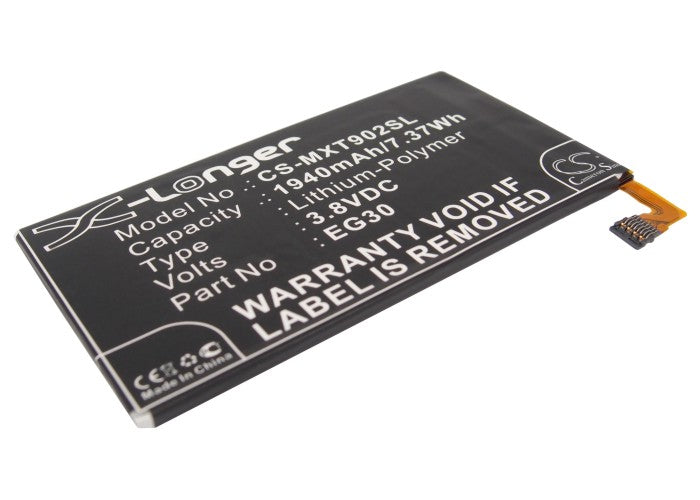 1940mAh Battery Replacement for Motorola RAZR i XT890 & DROID RAZR M XT907 - 3.8V Li-Polymer - Phone Repair Part
