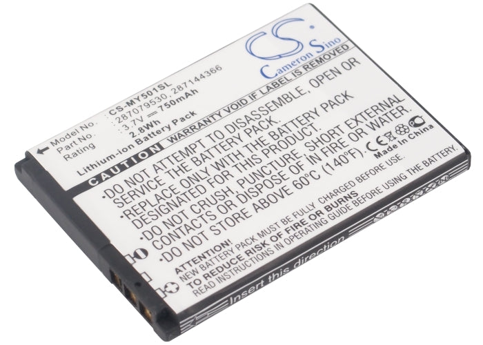 750mAh Replacement Battery for Sagem MY150x, Vodafone VF540 - 3.7V Li-ion Mobile Phone Battery

