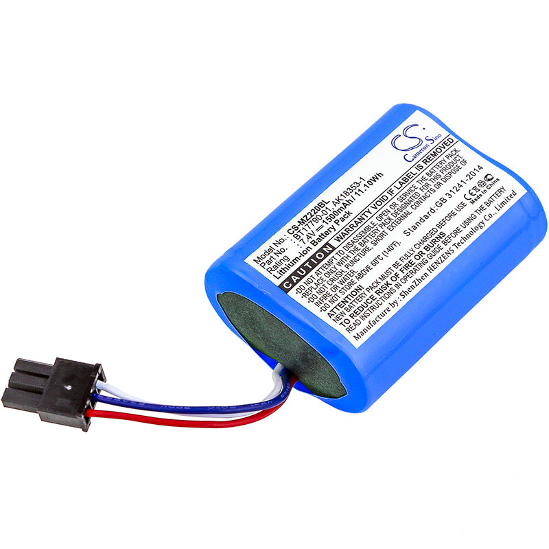 1500mAh 7.4V Li-ion Replacement Battery for Zebra IMZ320, MZ220, MZ320, MZ420L Mobile Printers
