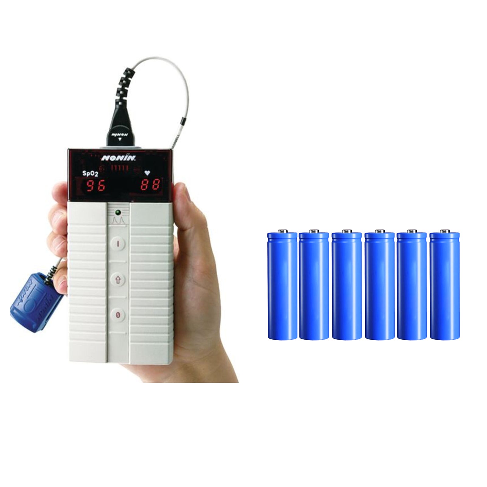 2000mAh Ni-MH Replacement Battery for NONIN 8500 Pulse Oximeter, 6.0V 12Wh, Fits NONIN 8500 & GP200AAH-051PTC
