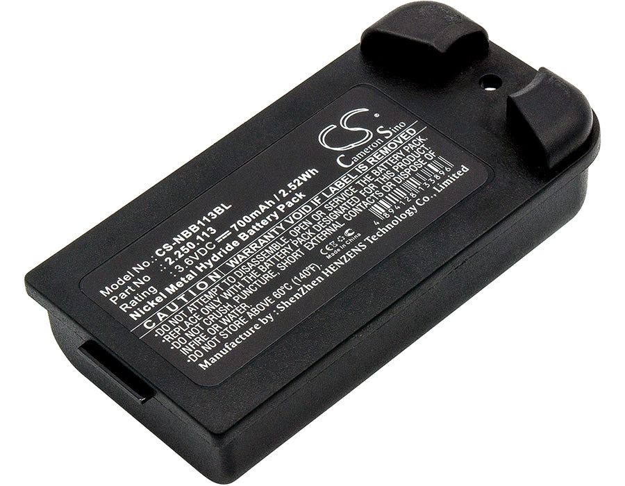 700mAh 3.6V Ni-MH Replacement Battery for NBB Planar-C & EX Crane Remote Controls - 22501113
