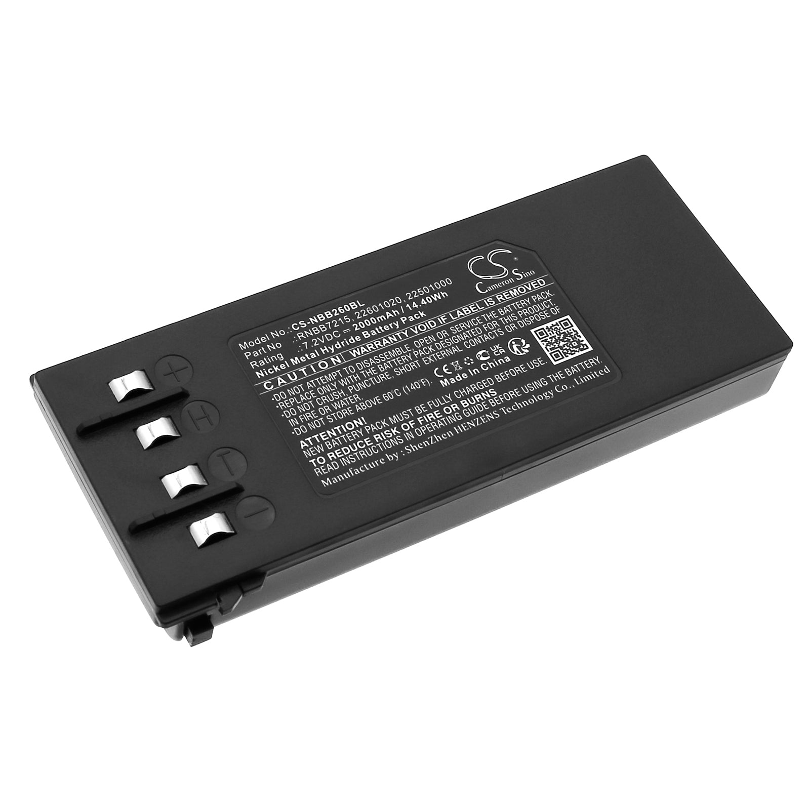7.2V 2000mAh Ni-MH Battery for HIAB Crane Remote Control - NBB Nano-L/M Replacement 22601020
