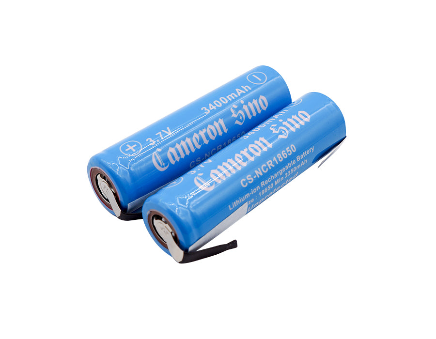 18650 Lithium-Ion Rechargeable Battery - 3.7V 12.58Wh Power Cell - Electronics & Power Tool Use, 18.6x19.2x18.4mm
