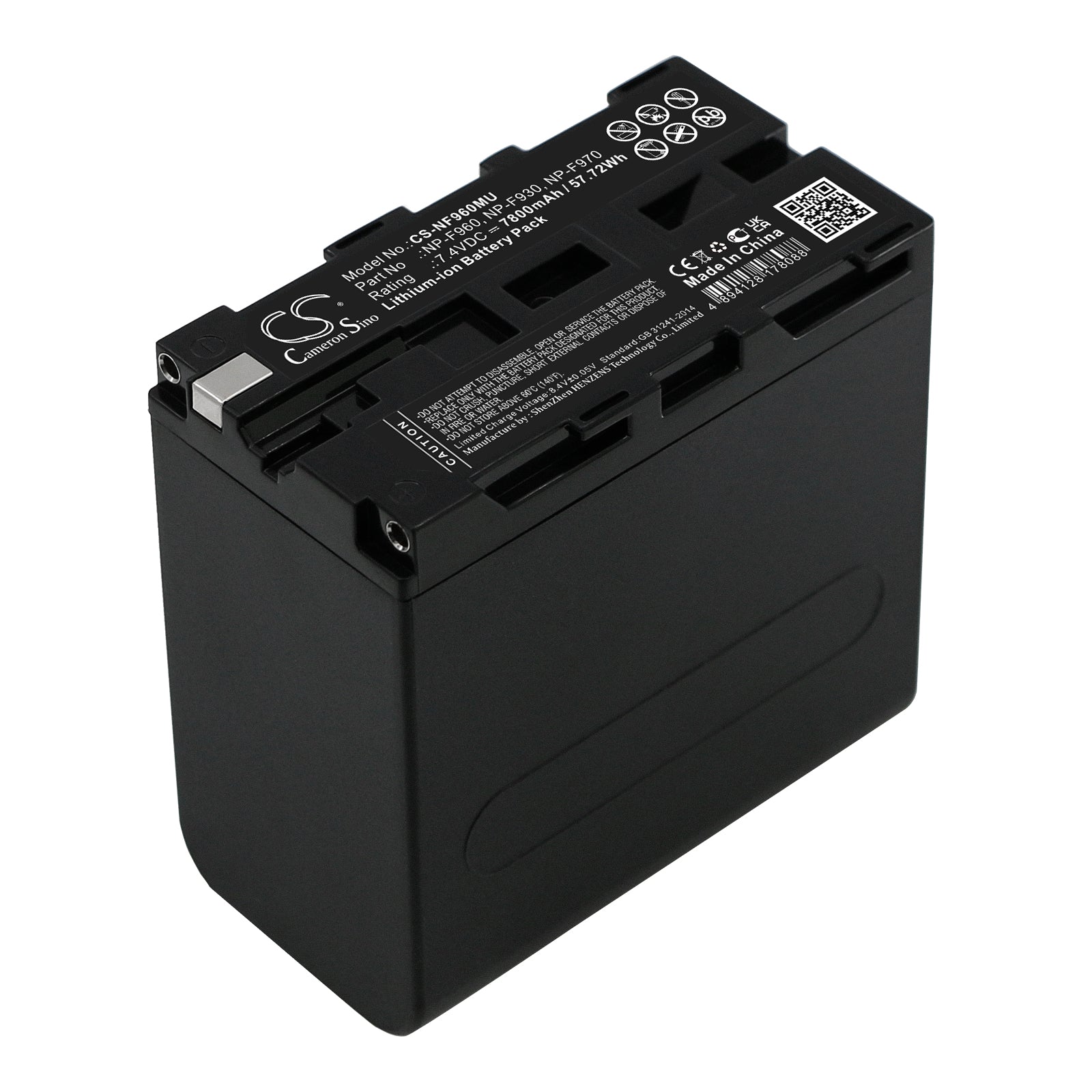 7800mAh Extended Battery for Comrex Access Portable 2 & Sony Camcorders - 7.4V Li-ion Broadcast Power
