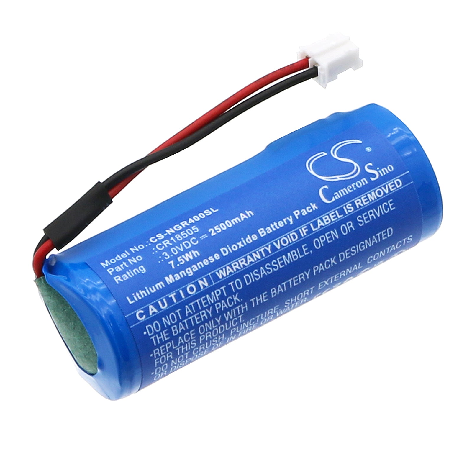 Next Century TR4 Transceiver & RR4 Display Replacement Battery, 3.0V 7.5Wh Li-MnO2, Automatic Flusher, 51.4x20.4x18.5mm
