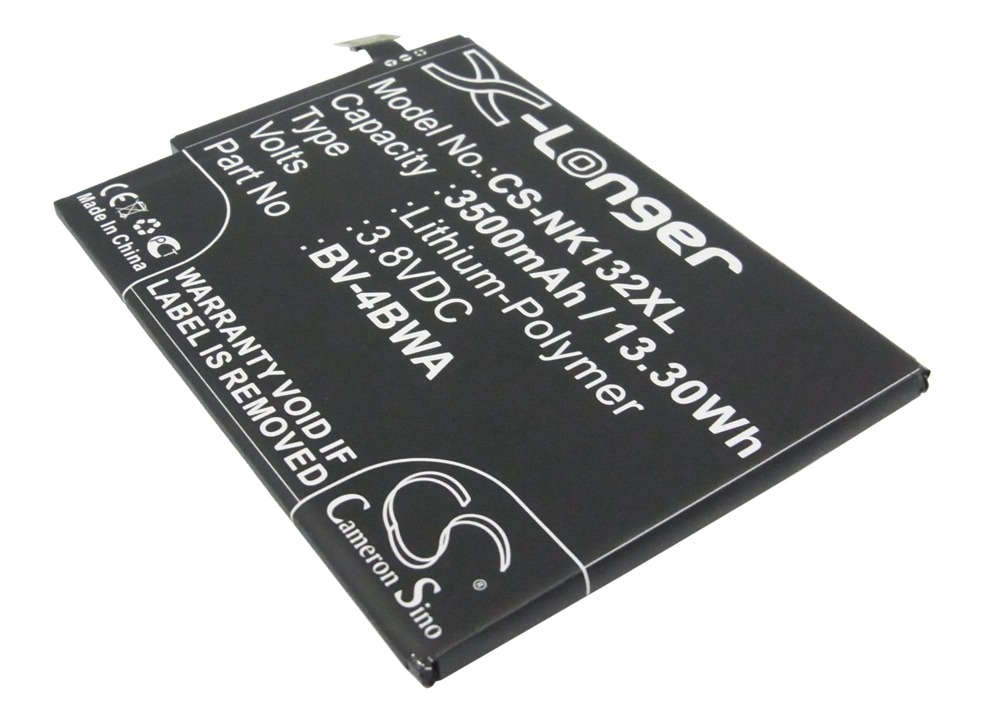 3500mAh Replacement Battery for Microsoft Lumia 1320 - 3.8V Li-Polymer BV-4BWA - Extended Life Mobile Phone Battery
