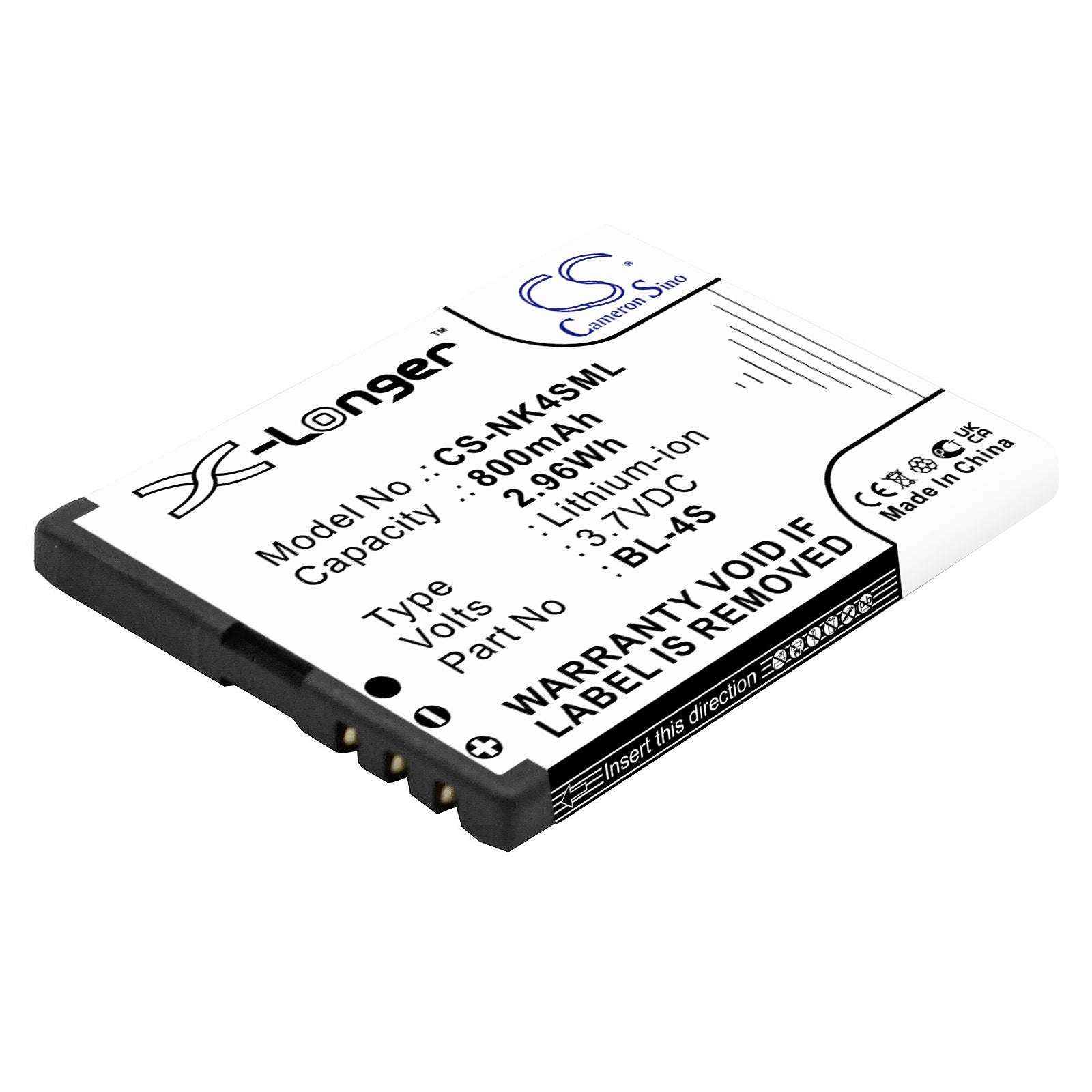 BL-5C 1200mAh Battery Replacement for Nokia 1100, 1110, 1112, 1200 & More - 3.7V Li-ion Standard Capacity Cellphone Battery
