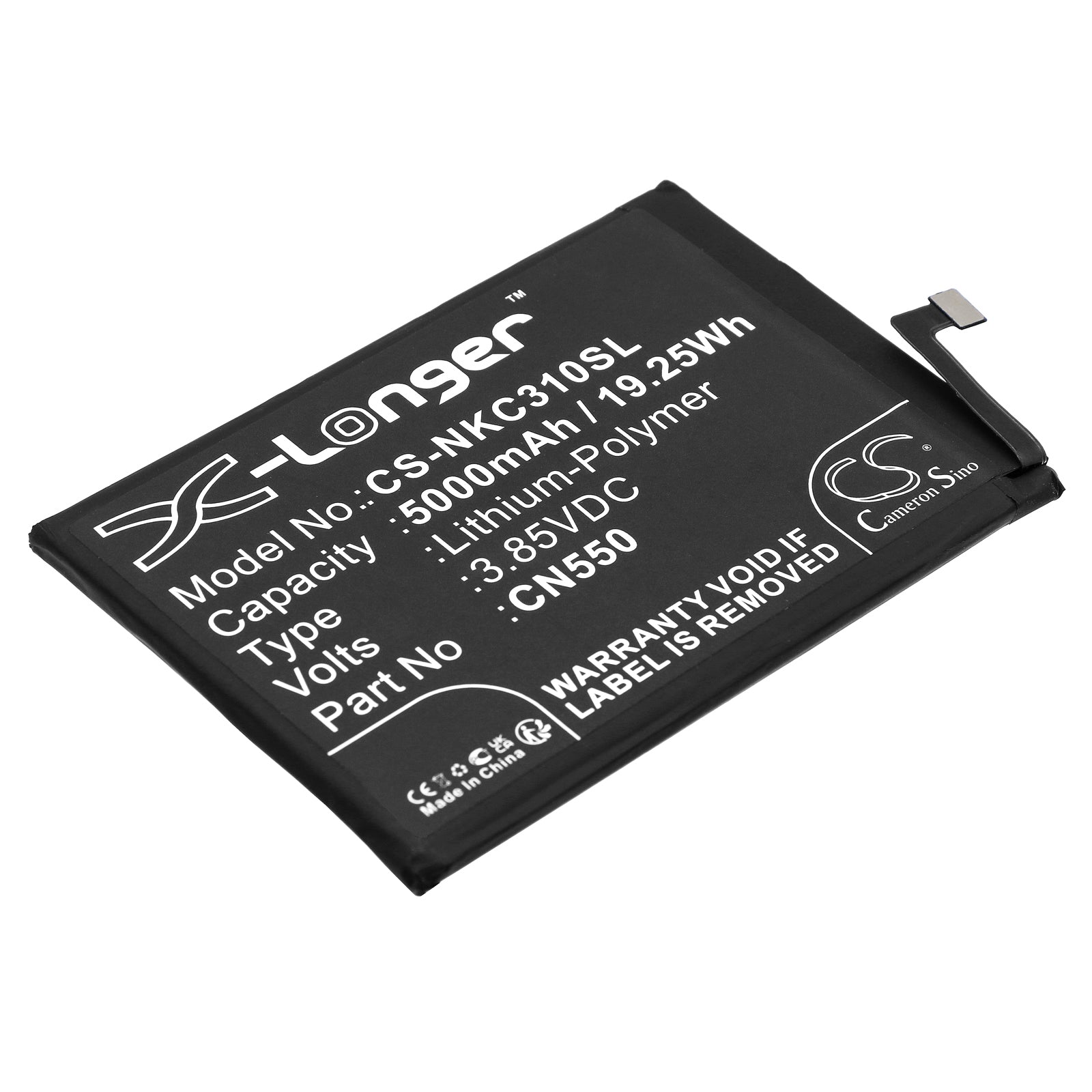 5000mAh Replacement Battery for Nokia G22, C31 - Premium Li-Polymer, 3.85V, 19.25Wh - CN550 Compatible
