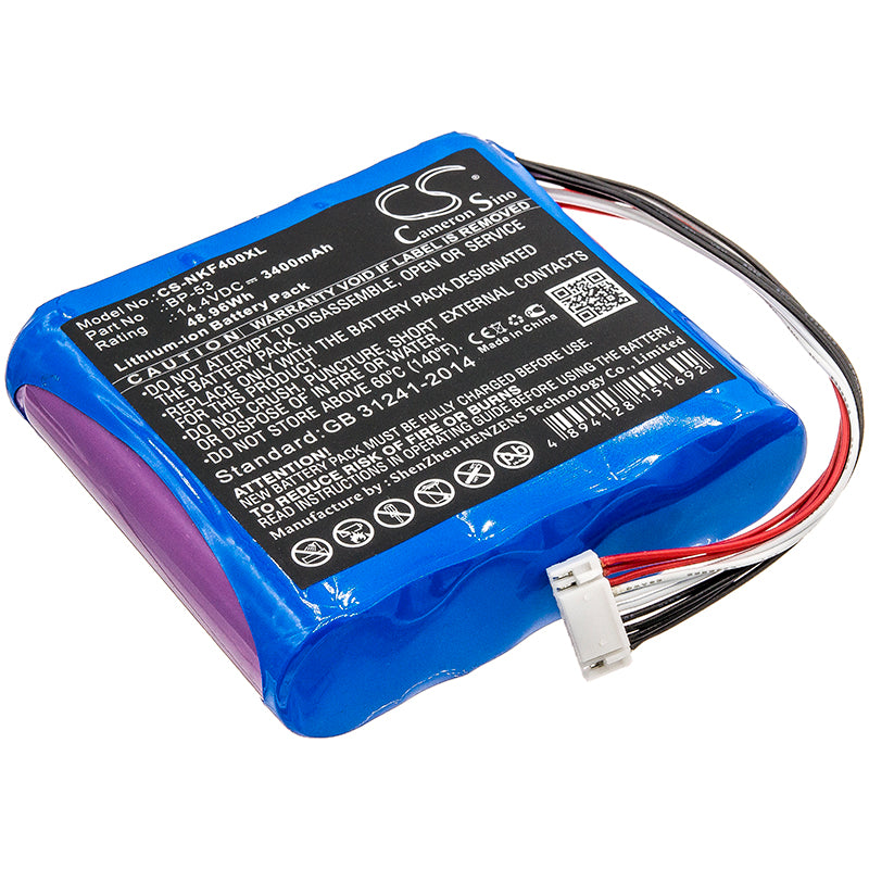 Nissin KF4/KF4A Survey Equipment Battery - BP-53, 14.4V 48.96Wh Lithium-ion Replacement 
