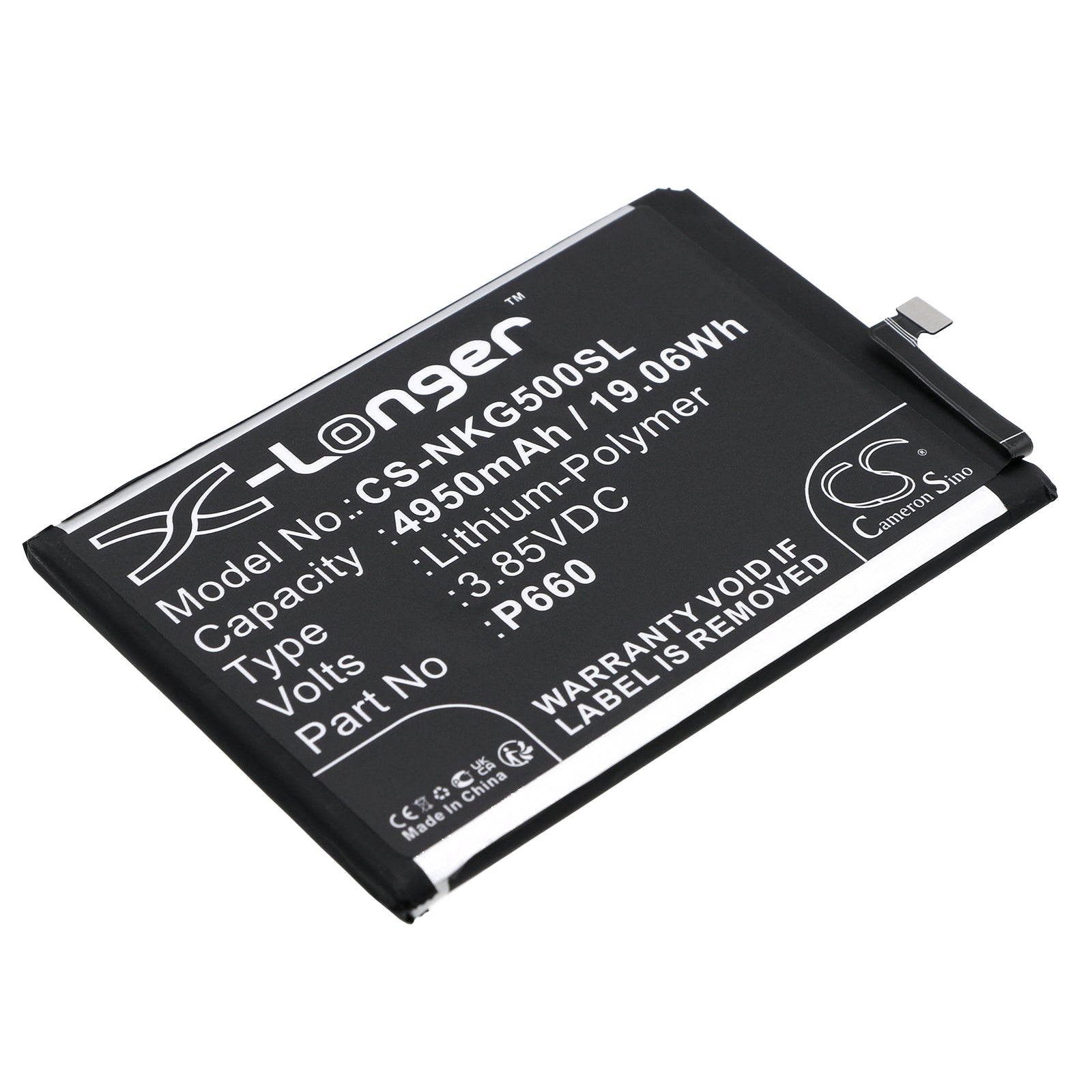 4950mAh Replacement Battery for Nokia G50 - TA-1358, TA-1390, TA-1370, TA-1367, TA-13618 - Li-Polymer Battery, Phone Repair Part
