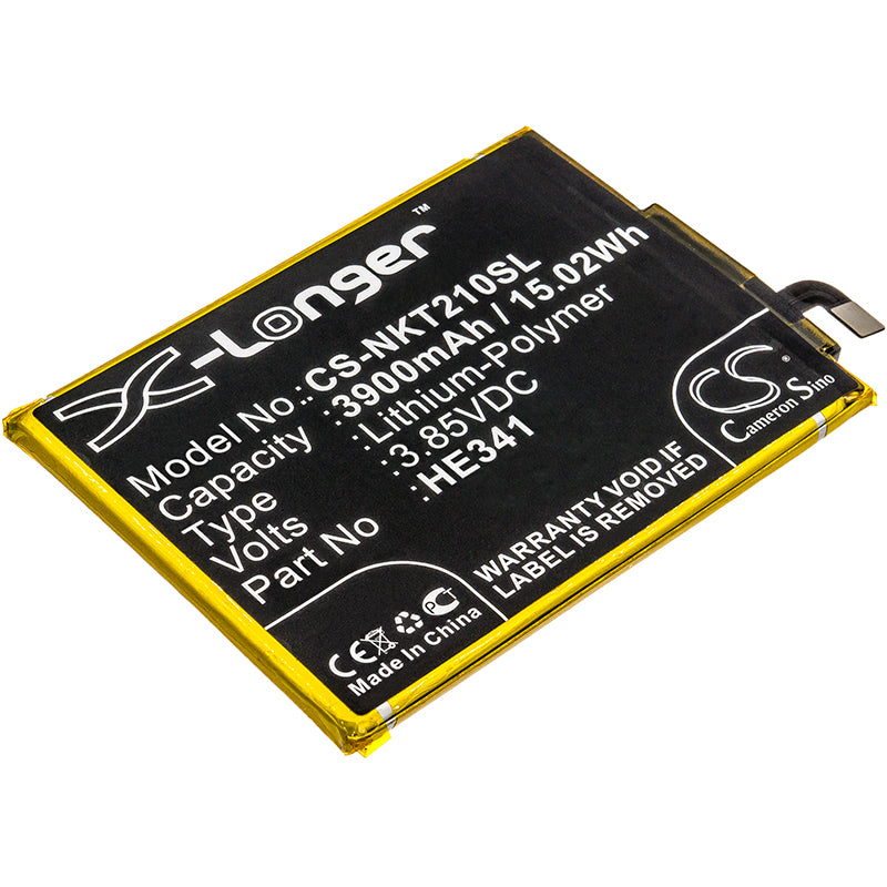 3900mAh Replacement Battery for Nokia 2.1 TA-1029 - HE341/HE338 Compatible Li-Polymer - 3.85V Smartphone Battery 
