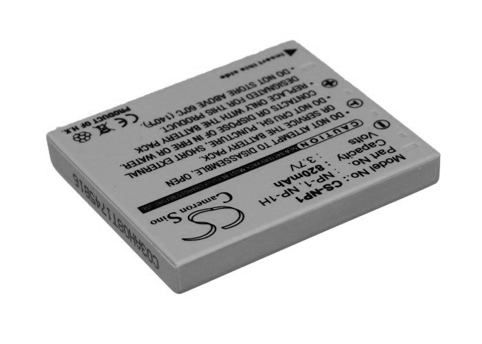 820mAh Replacement Battery for MINOLTA Dimage X1 Digital Camera - 3.7V Li-ion NP-1/NP-1H
