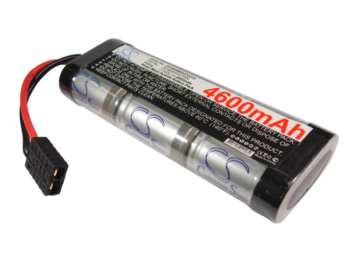 7.2V 4600mAh Ni-MH RC Battery Pack for RC Cars - High Capacity, Standard Connector, 135mm Length
