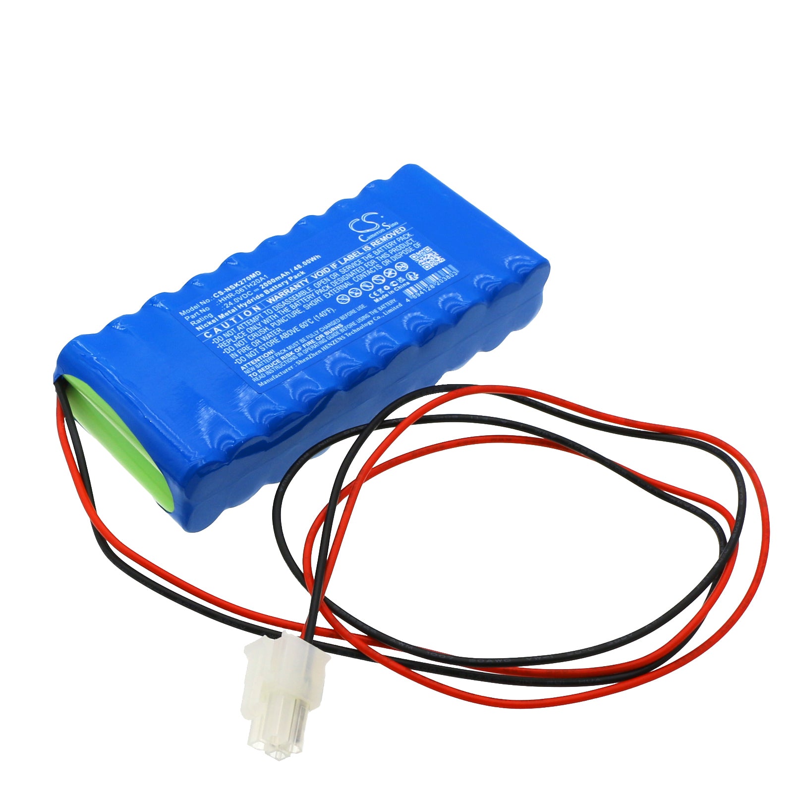 2000mAh Ni-MH Battery - NIKKISO DDB-27/DBB-27 Infusion Pump Replacement (24V, 48Wh) HHR-06TH20A1
